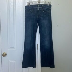 Vintage low rise bootcut 7 for all mankind jeans.